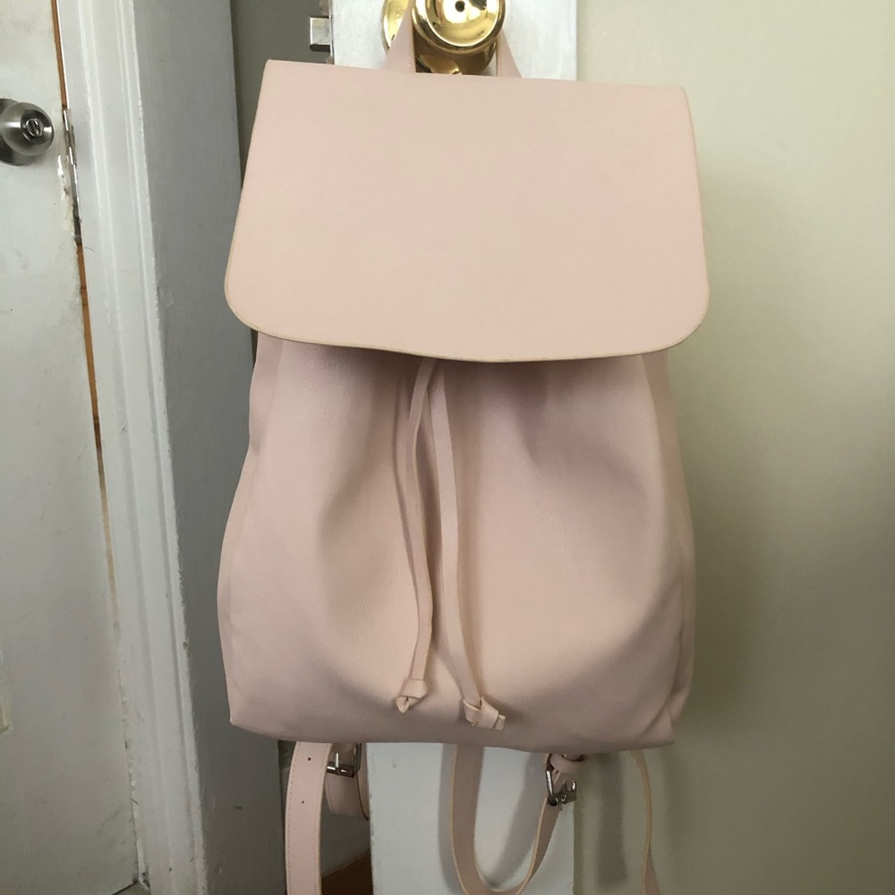 Light Pink Drawstring Backpack - image 1